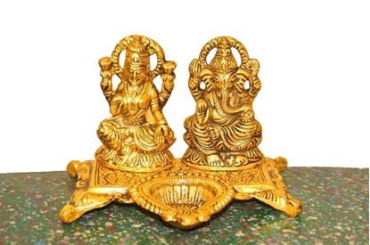 Picture of Sukmani new product LAKSHMI & GANESH JI SET BRASS