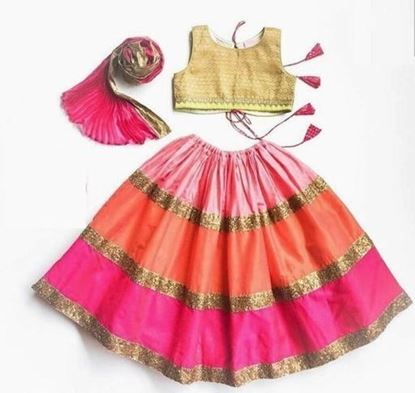 Picture of Girl's Embroidered Lehenga