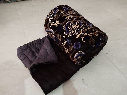 Picture of JAIPURI SHANEEL GOLD PRINT SEMI WINTER QUILT