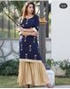 Picture of Women's Rayon Straight Kurti With Sharara