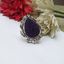 Picture of PURPLE STUDDED PETAL RING Festivefeel
