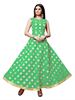 Picture of Women's Chanderi Jacquard Work Anarkali Gown SURAT CLOTS