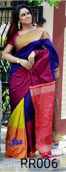 Picture of Vihan Trendy Cotton Silk Women's Saree #1