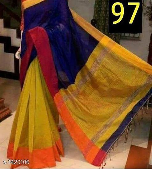 Picture of Vihan Trendy Cotton Silk Women's Saree #2