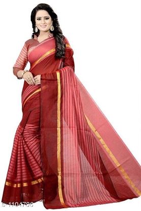 Picture of Vihan Designer Cotton Saree with Blouse Piece #2