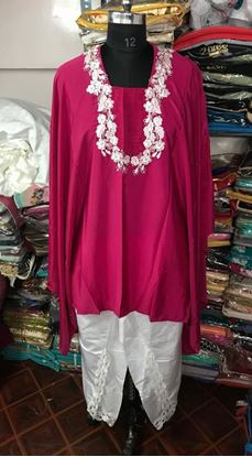 Picture of SukMANI Silk Mirror work Patiyala Suit..