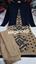 Picture of vihan woolen dark blue koti with light brown kurti party wear collection