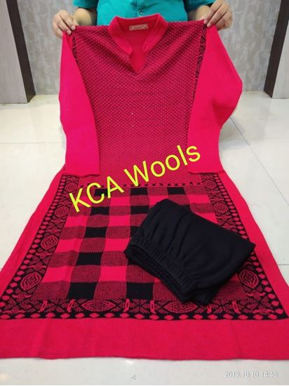 Picture of vihan@ pur wool soft knitting kurtis