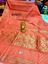 Picture of vihan soft dhakai light orange colour sari