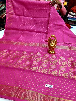 Picture of vihan soft dhakai pink colour sari