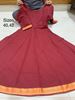 Picture of Vihan Mangalagiri Pure Cotton Frocks with Zari borders #4