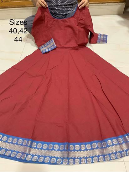 Narayanpet Pure Cotton Long Gowns  Mangalagiri Handlooms  Facebook