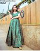 Picture of Vihan ever green brocade Maxi Dress for Women