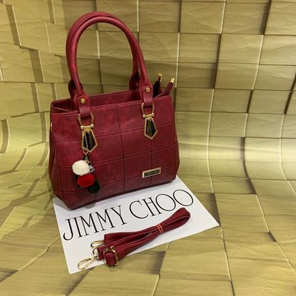 Picture of Jimmy choo CHERRY RED S K MANI BAG