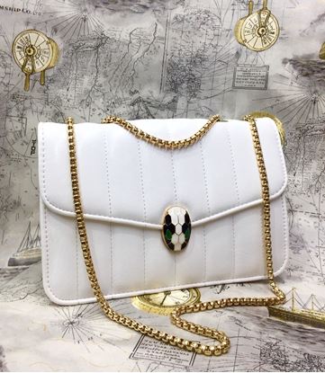 Picture of BVLGARI  LATEST MODEL SLING BAG WHITE COLOUR
