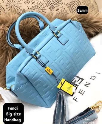 Picture of FENDI HANDBAG LIGHT BLUE S K MANI BAG