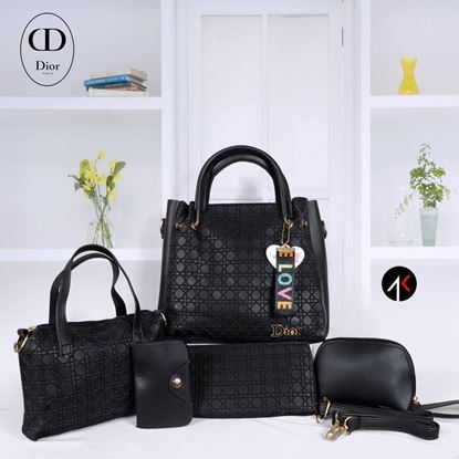 Picture of DIOR HANDBAG BLACK S K MANI BAG