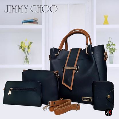 Picture of JIMMY CHOO CHERRY BLACK  S K MANI BAG