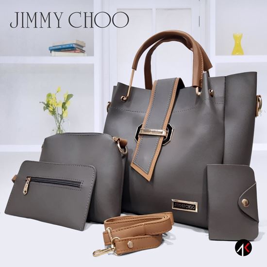 Jimmy Choo ladies purse 4 pieace Combo Wholesaler - textiledeal.in
