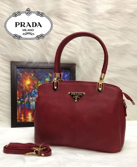 prada milano red handbag