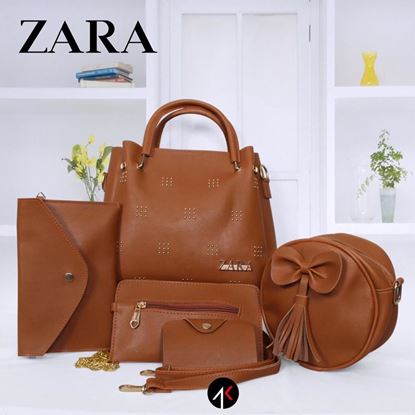 Picture of ZARA HANDBAG BROWN 