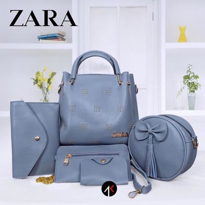 Picture of ZARA HANDBAG LIGHT BLUE