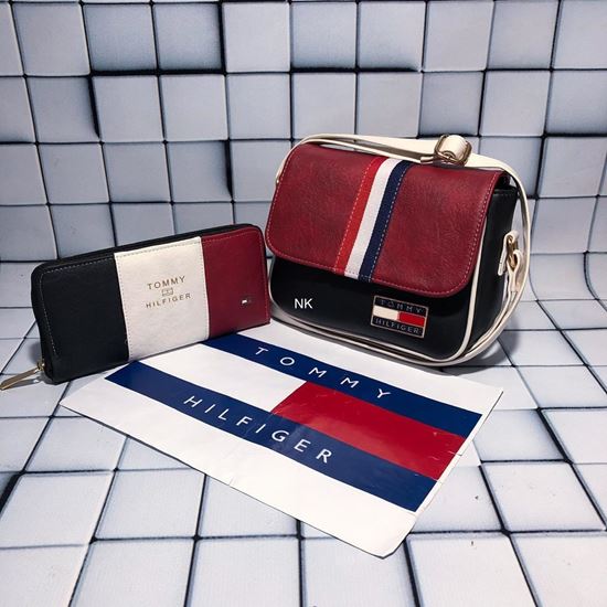 tommy hilfiger red sling bag