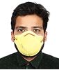 Picture of Midas Safety Face Mask Non-Woven Flat Fold-P1 Yellow FF41 Mask