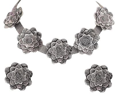 Picture of OXIDIZED FASHION JEWELRY SET 