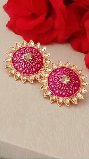 Picture of EARRING TUBS PINK