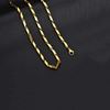 Picture of NJ FASHIONS Italian Stainless Steel Silver Gold Plated Chain for Men & Boys in 3 different colors