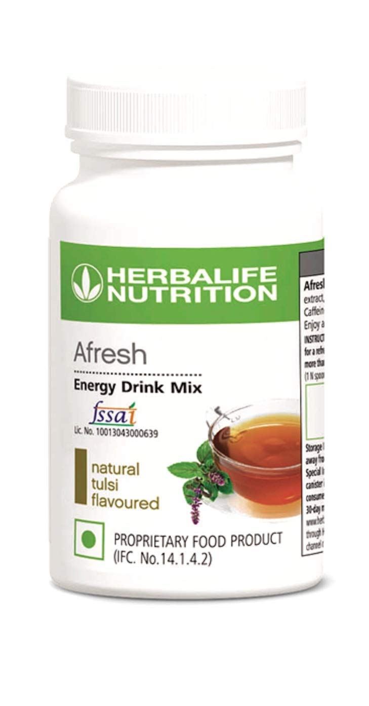 Alfa Store. Herbalife Afresh Energy Drink Mix Tulsi50 gms