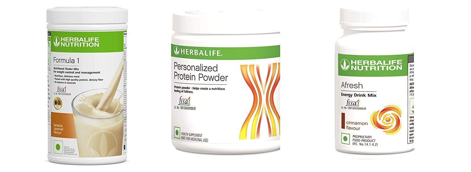 Alfa Store. Herbalife Formula 1 Nutritional Shake Mix (Banana Caramel) With Personalized Protein