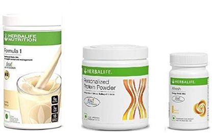 Picture of Herbalife Weight Loss Package- Vanilla Shake 500gm, Personalized Protein Powder 200 Gm and Afresh Lemon 50 Gm