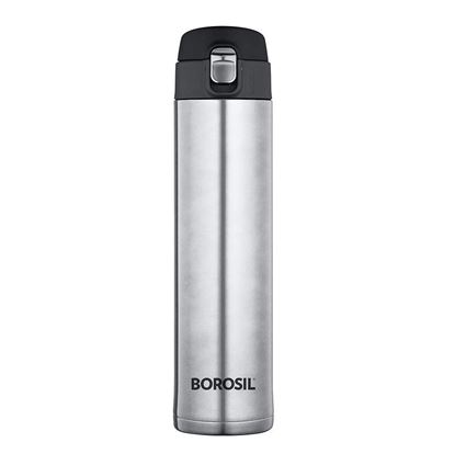 Picture of Borosil - Stainless Steel Hydra Nova - Vacuum Insulated Flask Water Bottle, 500 ML, SS Finish