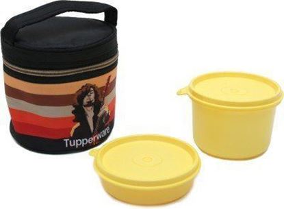 Picture of Tupperware Plastic Lunch Box with 2 Containers, Multicolour