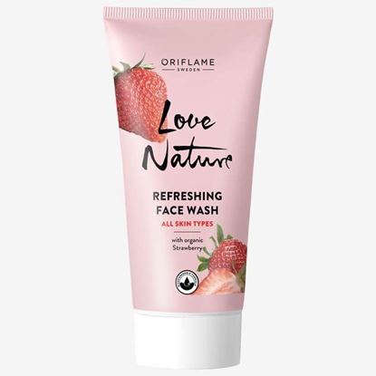 Picture of Oriflame Love Nature Refreshing Face Wash with Organic Strawberry