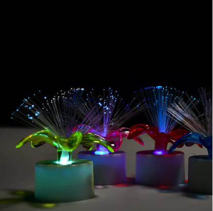 Picture of Flower Fiber Optic Led Color Changing Light 