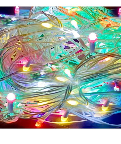 Picture of 40 MTR pixel white wire lights 126 lamps