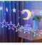 Picture of 12 star curtain string lights