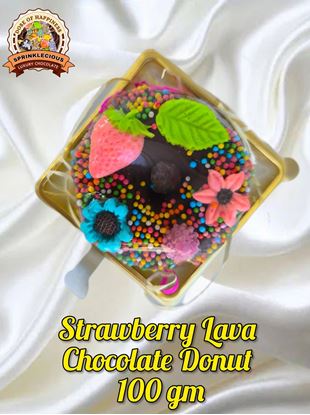 Picture of Strawberry Lava Chocolate Donut 100 gms