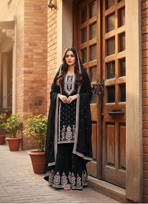 Picture of Series New Designer Party Plazza,Suit & Dupatta Set