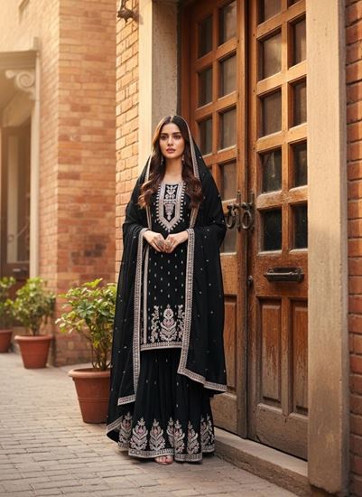 Picture of Series New Designer Party Plazza,Suit & Dupatta Set
