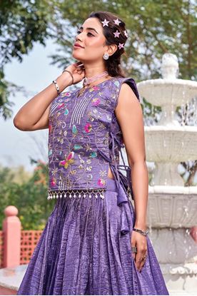 Picture of 👗💌 New Launching Wedding collection Lehenga Choli👗💌  Purple