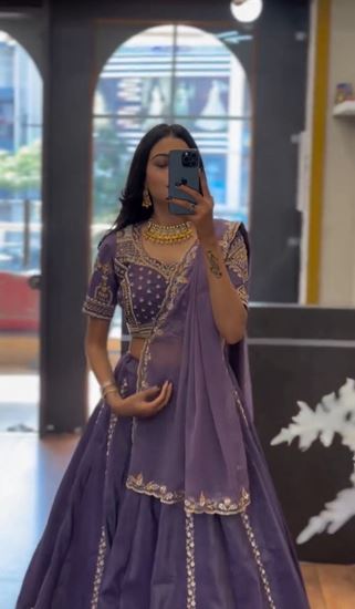 Picture of 👗💌 Launching New Festival Lehenga Choli👗💌 Purple
