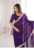 Picture of 🪡Beautiful Bollywood Designer Soft  Saree Collection Presenting - Wine