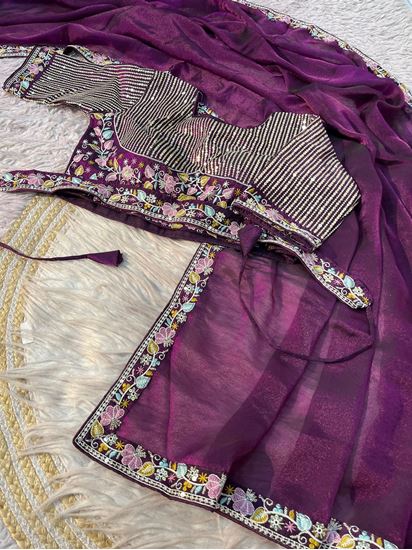 Picture of 🌸 New latest collection in designer stiched blouse concept 🌸 Wine
