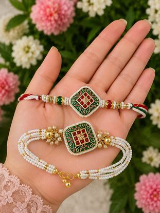 Picture of 🏛️✨ Heritage Art Rakhi Duo 🌸