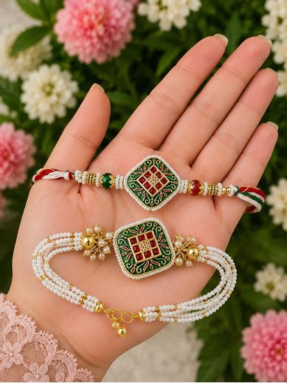Picture of 🏛️✨ Heritage Art Rakhi Duo 🌸